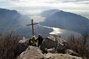 42 Al Crocione del San Martino (1025 m), panorama su Lecco, i suoi laghi e monti